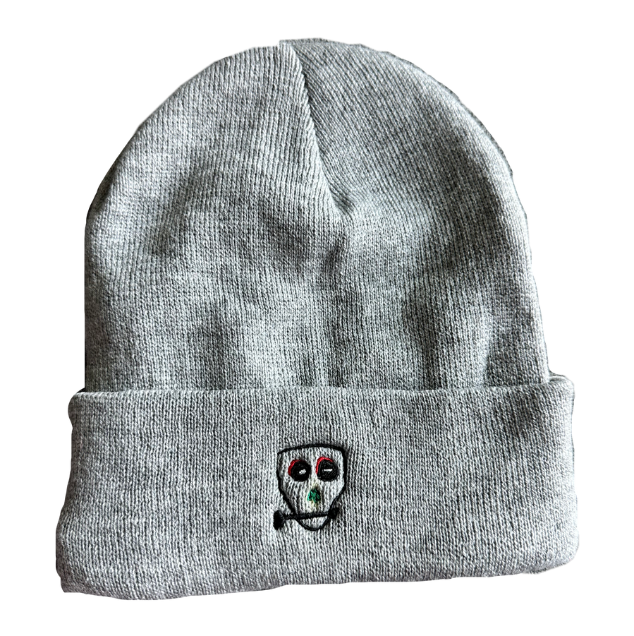 Outline SkullNBone Embroidered Beanie Outline SkullNBone Embroidered Beanie 62% Acrylic 38% Polyester $32 Colors: Grey